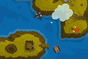 《飞行员守卫小岛》游戏画面1