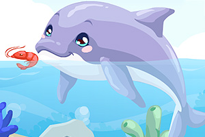 《照顾小海豚》游戏画面1
