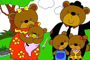 《可爱小熊填颜色》游戏画面1