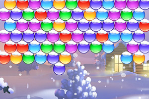 《圣诞趣味泡泡龙》游戏画面1