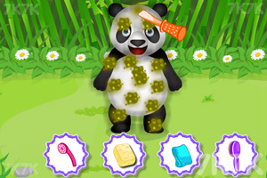 《照顾熊猫宝贝》游戏画面1