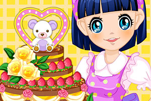 《小美女做蛋糕》游戏画面1