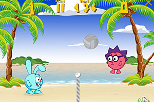 《动物沙滩排球赛》游戏画面1