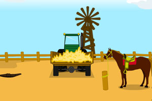 《沙漠牧场寻找票根》游戏画面1