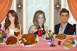 《感恩节的餐桌装饰》游戏画面1