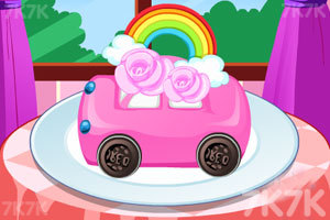 《制作小汽车蛋糕》游戏画面1