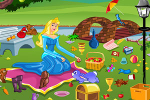 《公主野餐后做清洗》游戏画面1