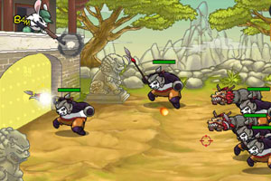 《兔子大战熊猫》游戏画面2