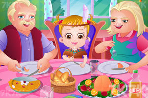 《可爱宝贝家庭晚餐聚会》游戏画面1