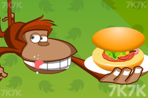《小猴子做汉堡》游戏画面1