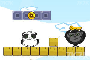 《熊猫猴子抢香蕉》游戏画面2