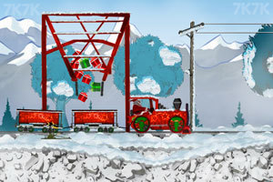 《开火车的圣诞老人》游戏画面1