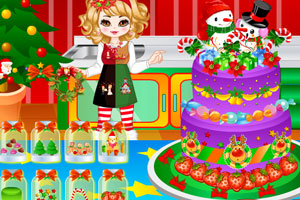 《圣诞节大蛋糕》游戏画面1