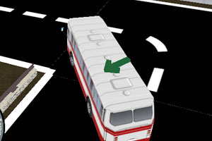 3D城市巴士停靠
