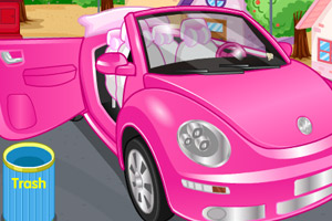 清洁粉色小轿车2