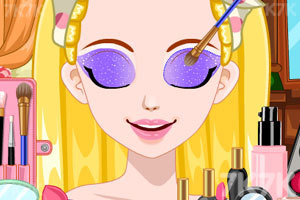 《长发公主的时尚妆容》游戏画面3