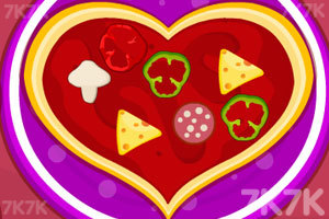《美味心形比萨》游戏画面1