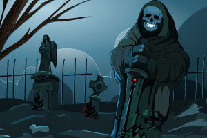 《恐怖的墓地逃生》游戏画面1