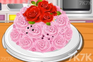 《漂亮的花朵蛋糕》游戏画面1