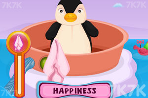 《照顾可爱小企鹅》游戏画面1