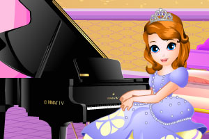 索菲亚弹钢琴