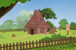 《小鸡逃出村庄》游戏画面1