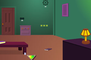 《墨绿色的家逃脱》游戏画面1