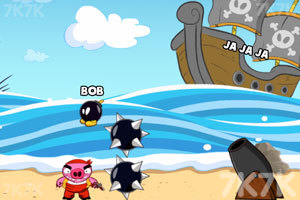 《轰炸海盗猪》游戏画面3