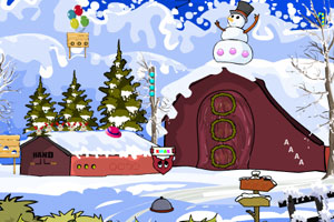 《下雪的圣诞节逃脱》游戏画面1