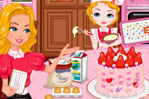 《和妈妈一起做蛋糕》游戏画面1
