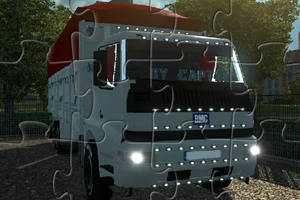 《BMC大卡车拼图》游戏画面1