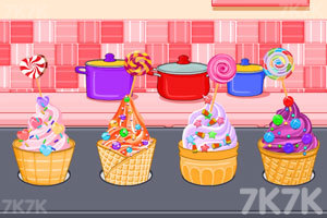《蛋卷冰淇淋与糖果》游戏画面1