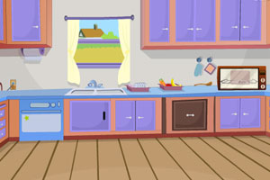 《时尚的厨房逃脱》游戏画面1