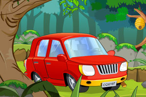 《森林汽车逃脱》游戏画面1