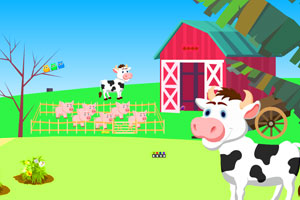 《乡村奶牛救援》游戏画面1