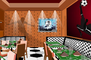 《逃出足球咖啡厅》游戏画面1
