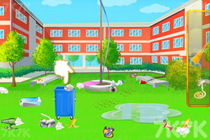 《豆豆和朋友学校清洁》游戏画面2