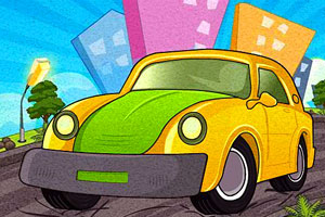 《卡通汽车竞速》游戏画面1