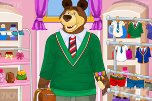 《玛莎和熊去学校》游戏画面5