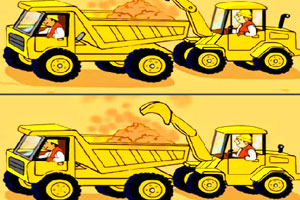 《挖掘卡车找不同》游戏画面1