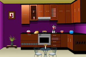 《现代紫色房子逃出》游戏画面1