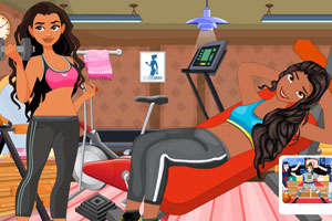 《莫娜和艾琳娜去健身》游戏画面1