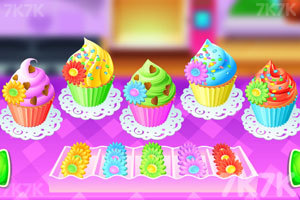 《彩色纸杯蛋糕》游戏画面2