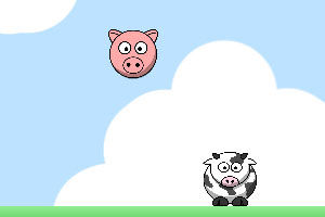 《粉色猪头跳投》游戏画面1