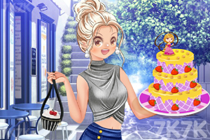 《可爱女孩自制蛋糕》游戏画面2