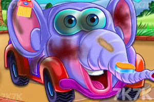 《动物汽车清洁沙龙》游戏画面1