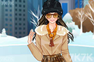 《北美女孩的冬季装》游戏画面3