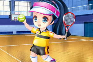 小宝贝打网球