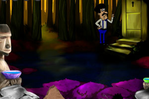 《漆黑的森林逃脱》游戏画面1
