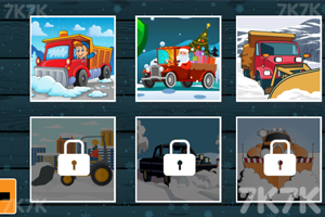 《冬季卡车拼图》游戏画面2